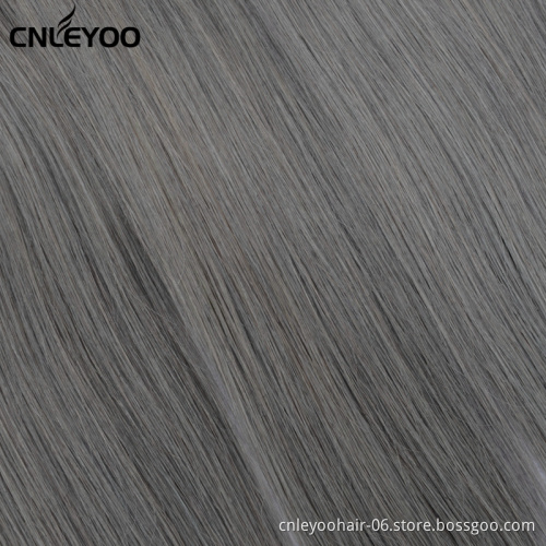 18 Inch Grey Human Hair Extension  For Women 18 inch 3 pcs hair bundle Colorful Human Hair for Beauty